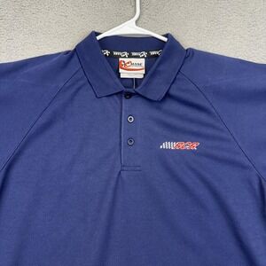 Richard Childress Racing Shirt Mens XL Navy NASCAR Auto Racing Polo Embroidered